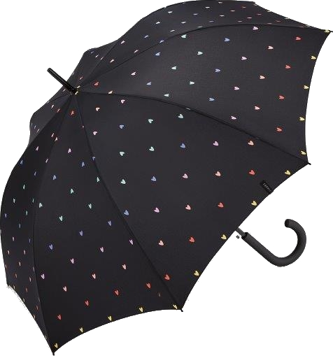 Esprit Dámský holový deštník Long AC 58692 black rainbow - Deštníky Holové deštníky Automatické holové deštníky