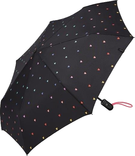Esprit Dámský skládací deštník Easymatic Light 58694 black rainbow - Deštníky Skládací deštníky Automatické skládací deštníky