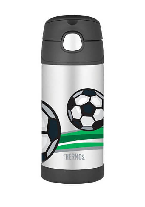 Thermos FUNtainer Dětská termoska s&nbsp;brčkem - fotbal 355 ml - Stylové doplňky Láhve na pití a&nbsp;termosky