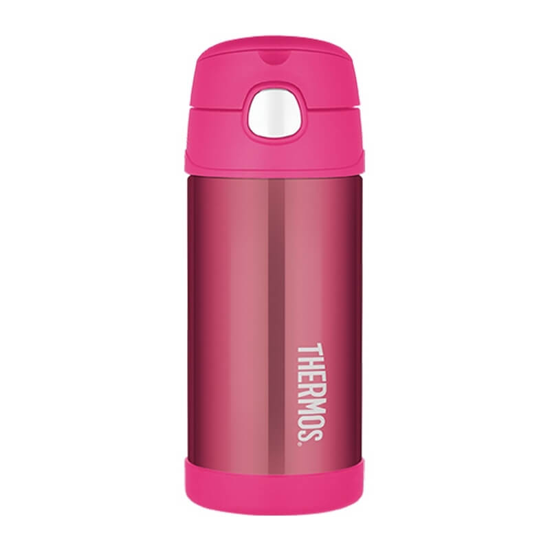 Thermos FUNtainer Dětská termoska s&nbsp;brčkem - růžová 355 ml - Stylové doplňky Láhve na pití a&nbsp;termosky