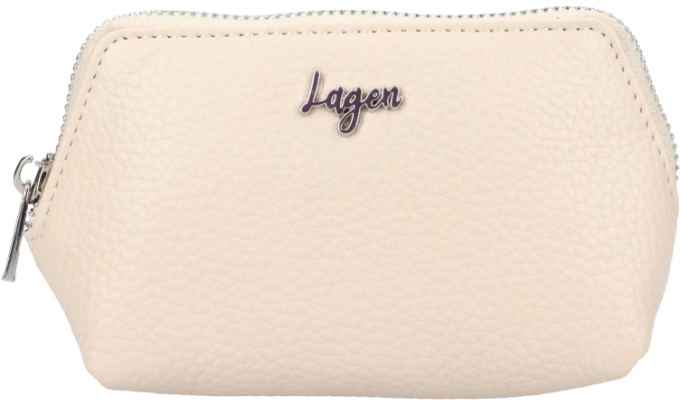 Lagen Dámská kožená mini peněženka - klíčenka BLC/5695/123 OFF WHITE - Tašky, peněženky Dokladovky