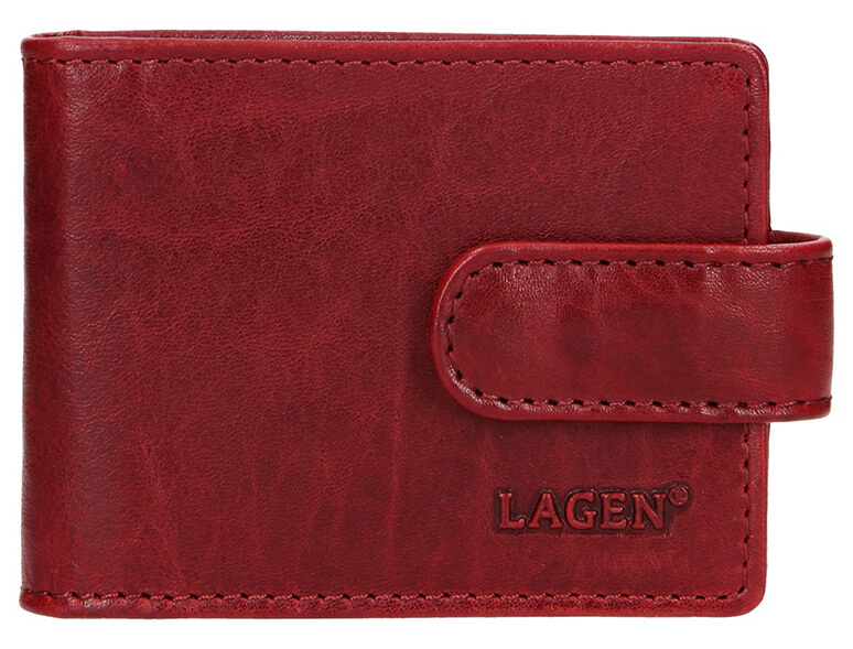 Lagen Dámská kožená dokladovka 1485/t Red - Tašky, peněženky Dokladovky