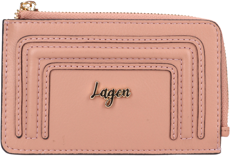 Lagen Dámská kožená mini peněženka - klíčenka BLC/5784/323 PEACH - Tašky, peněženky Klíčenky