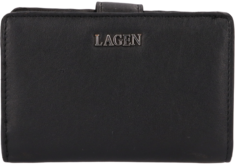 Lagen Dámská kožená peněženka 160822 BLACK - Peněženky Kožené peněženky