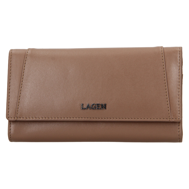 Lagen Dámská kožená peněženka BLC/5064/621 TAUPE - Peněženky Kožené peněženky