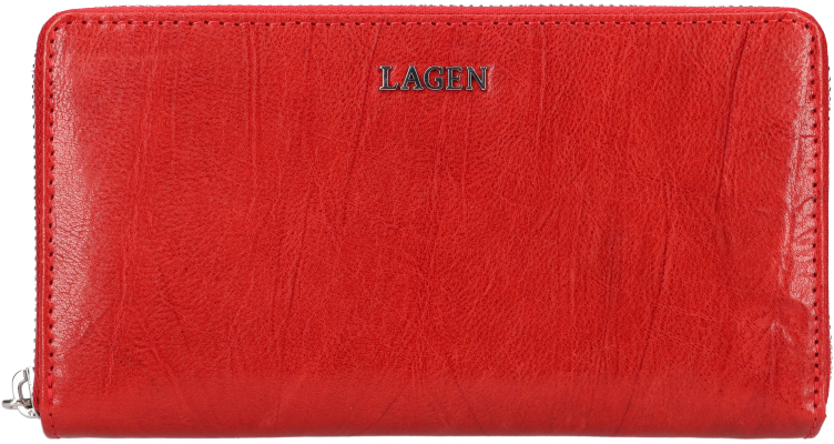 Lagen Dámská kožená peněženka LG-2161 RED - Peněženky Kožené peněženky