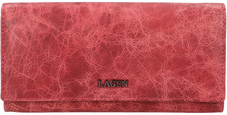 Lagen Dámská kožená peněženka LG-2164 OLD PINK - Peněženky Kožené peněženky