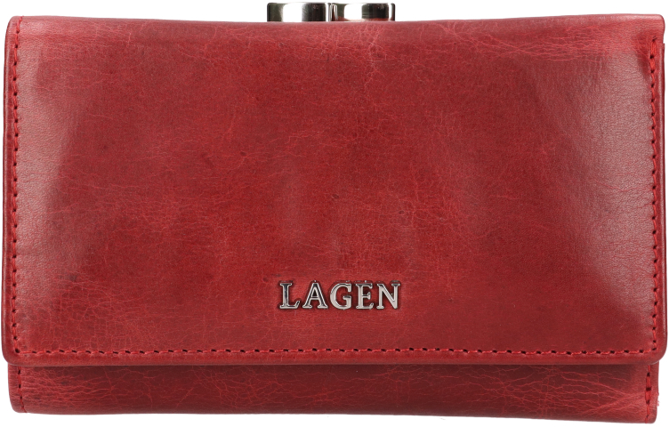Lagen Dámská kožená peněženka LG-2167 PORT WINE - Peněženky Kožené peněženky