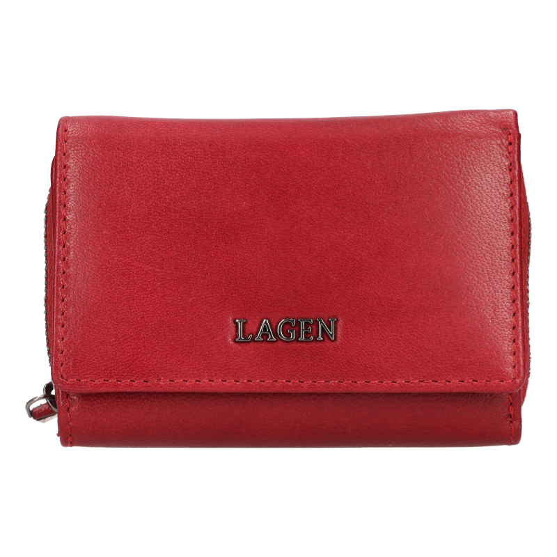 Lagen Dámská kožená peněženka LG-7643 PORT WINE - Peněženky Kožené peněženky