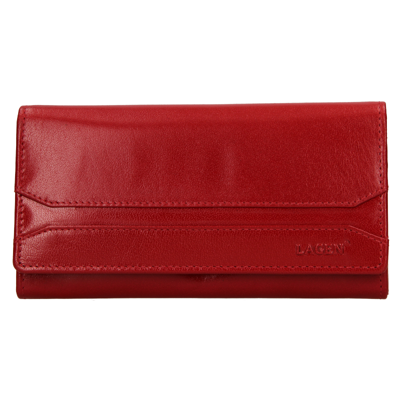 Lagen Dámská kožená peněženka W-2025/B Red - Peněženky Velké peněženky