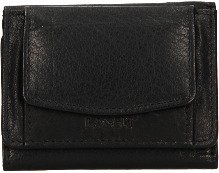 Lagen Dámská kožená peněženka W-2031 BLK - Peněženky Malé peněženky