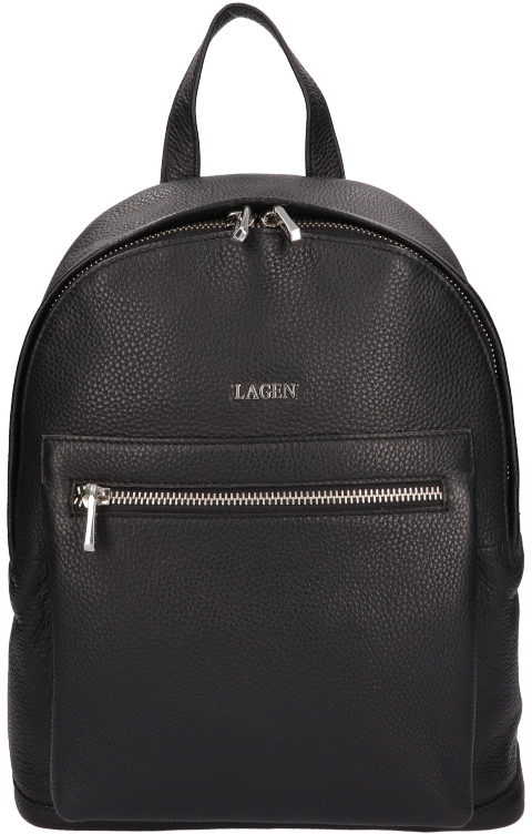 Lagen Dámský kožený batoh Z-011 BLACK - Batohy Fashion batohy