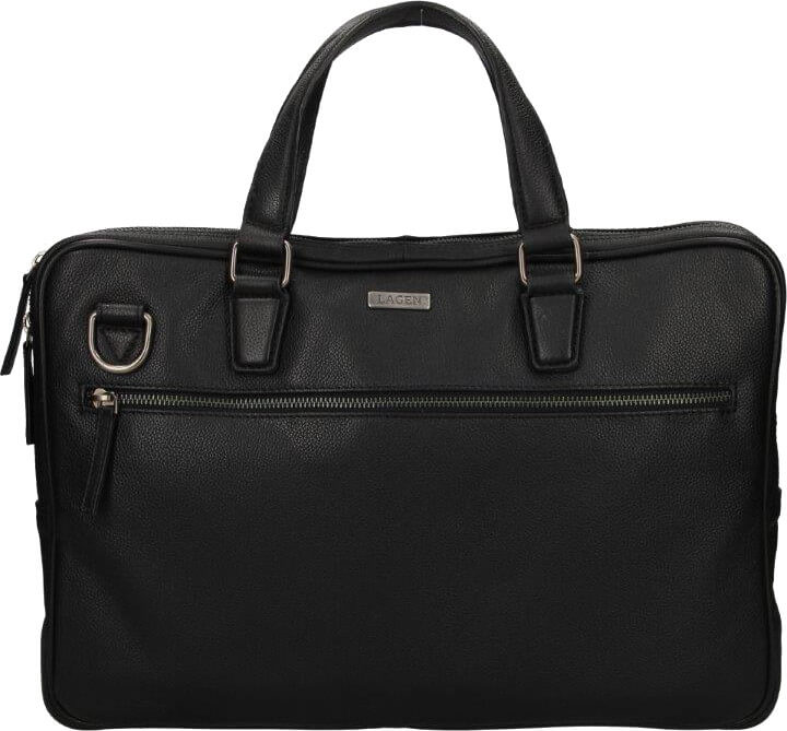 Lagen Pánská kožená taška na notebook BLC/4422/20 BLK - Tašky Tašky na notebook