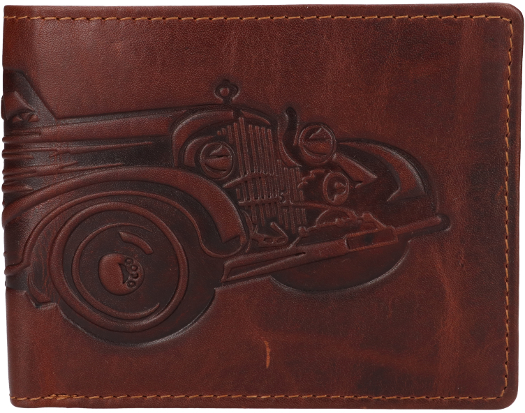 Lagen Pánská kožená peněženka 19179/M BRN CAR - Peněženky Elegantní peněženky