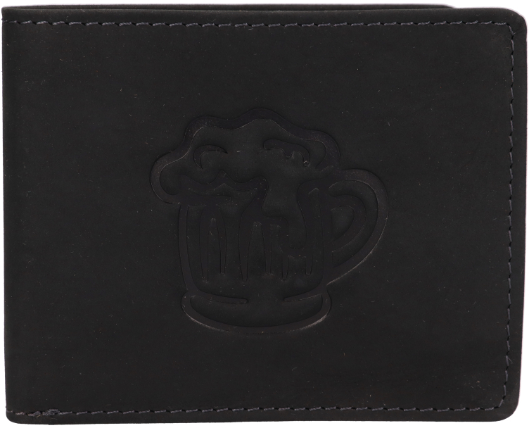 Lagen Pánská kožená peněženka 66-3701 BLK BIG MUG - Peněženky Elegantní peněženky