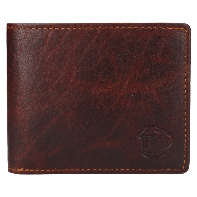 Lagen Pánská kožená peněženka 66-3701/M BRN - Peněženky Elegantní peněženky