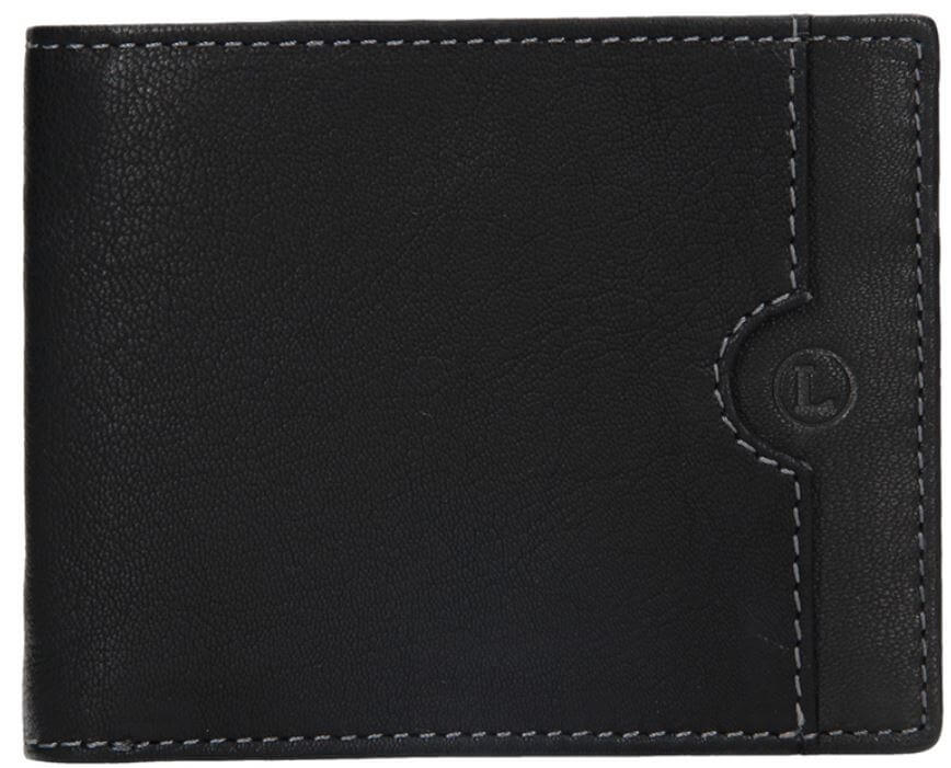 Lagen Pánská kožená peněženka blc/4124 Black - Peněženky Elegantní peněženky