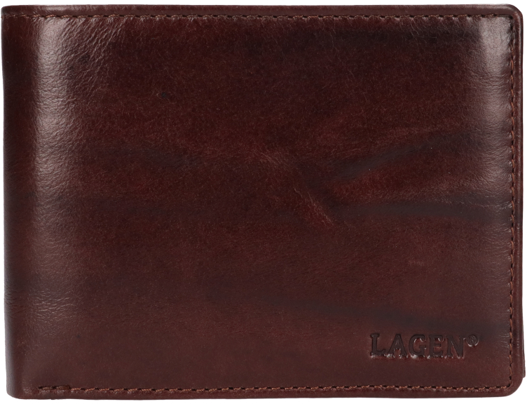 Lagen Pánská kožená peněženka LG-2111 BRN - Peněženky Elegantní peněženky