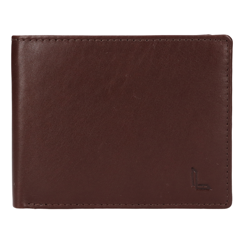 Lagen Pánská kožená peněženka LG-7648 DARK BRN - Peněženky Elegantní peněženky