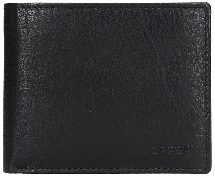 Lagen Pánská kožená peněženka W-8154 BLK - Peněženky Elegantní peněženky