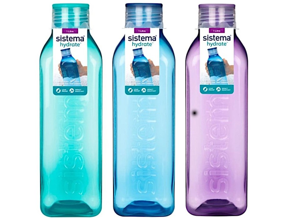 Sistema Láhev se šroubovacím víčkem Hydrate Square 1 l Mix