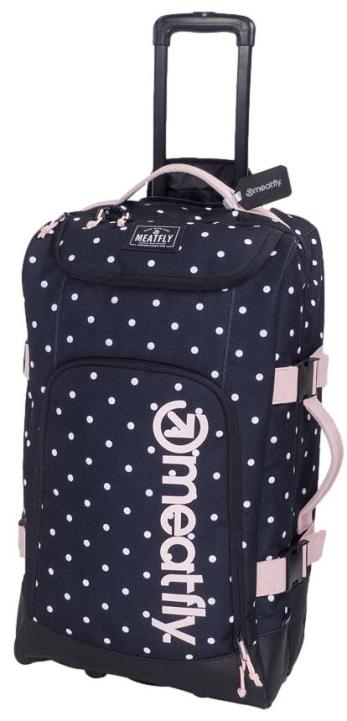 Meatfly Cestovní kufr Contin White Dot / Powder Pink - Cestovní zavazadla Kufry