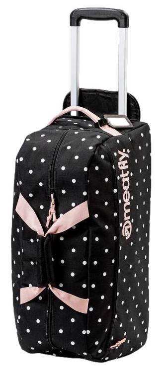 Meatfly Cestovní taška Gail White Dot/Powder Pink - Cestovní tašky Cestovní tašky na kolečkách