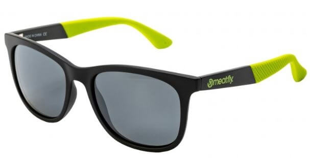 Meatfly Polarizační brýle Clutch 2 Sunglasses F - Black, Green - Sluneční brýle