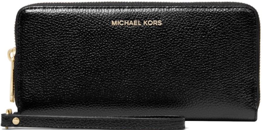 Michael Kors Dámská kožená peněženka 34F9GM9E9L Black - Peněženky Velké peněženky