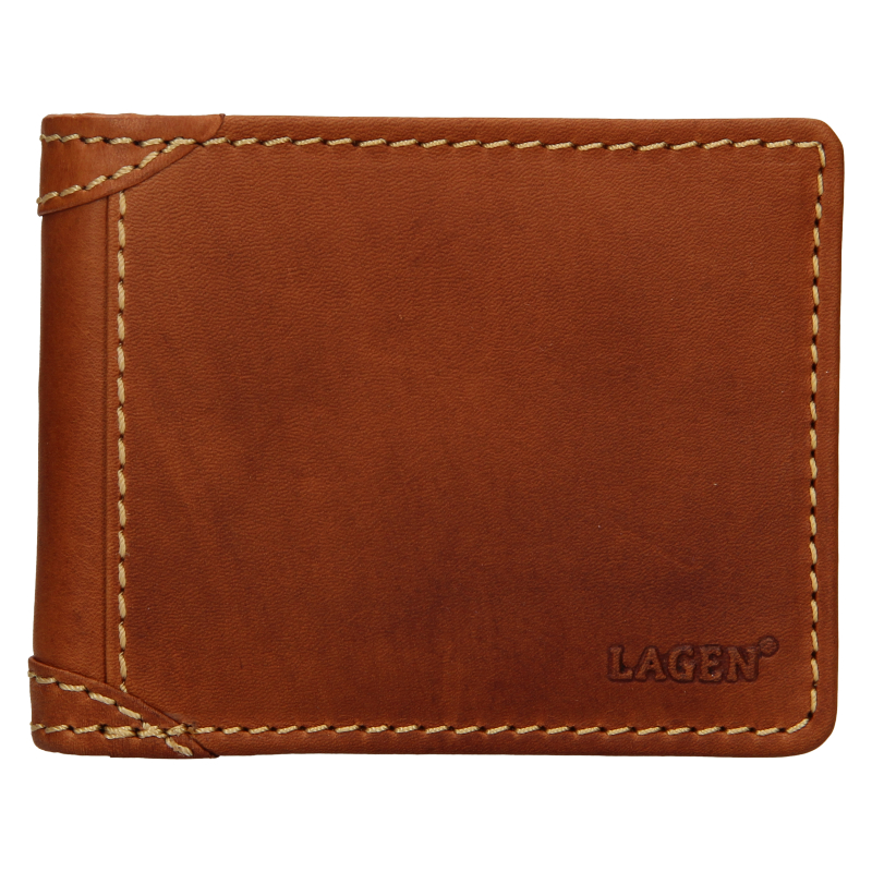 Lagen Pánská kožená peněženka 511462 TAN - Peněženky Kožené peněženky