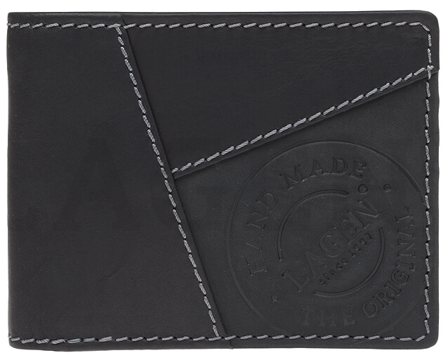 Lagen Pánská kožená peněženka 51148 BLK - Peněženky Kožené peněženky