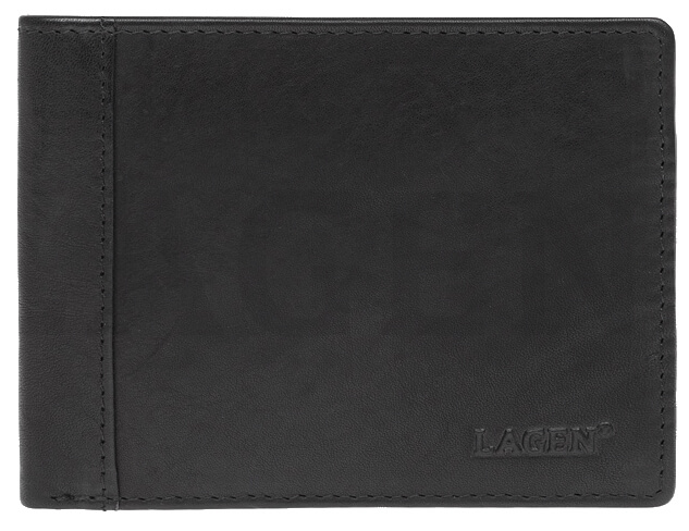 Lagen Pánská kožená peněženka 7176 E BLK - Peněženky Elegantní peněženky