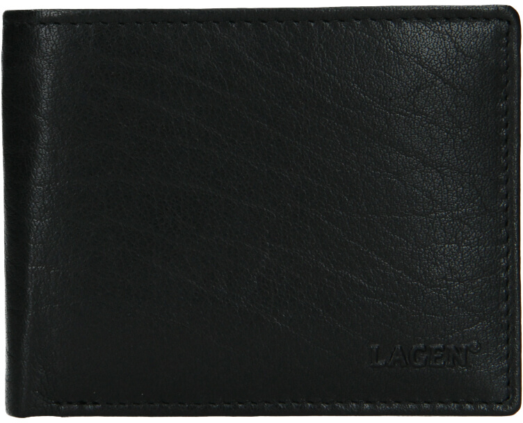 Lagen Pánská kožená peněženka W-8053 BLK - Peněženky Elegantní peněženky