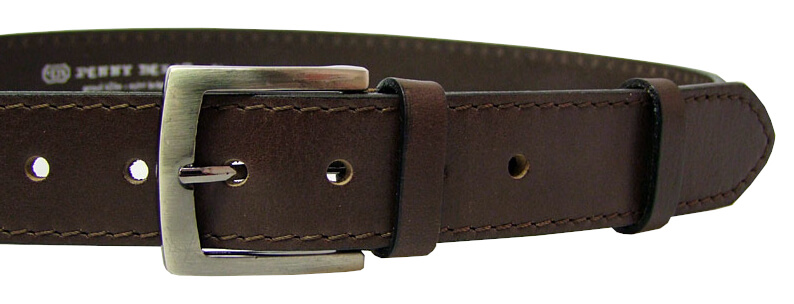 Penny Belts Pánský kožený opasek 25-1-40 brown 95 cm - Opasky Kožené opasky