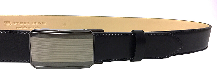 Penny Belts Pánský kožený společenský opasek 35-020-A11 black 90 cm - Opasky Kožené opasky