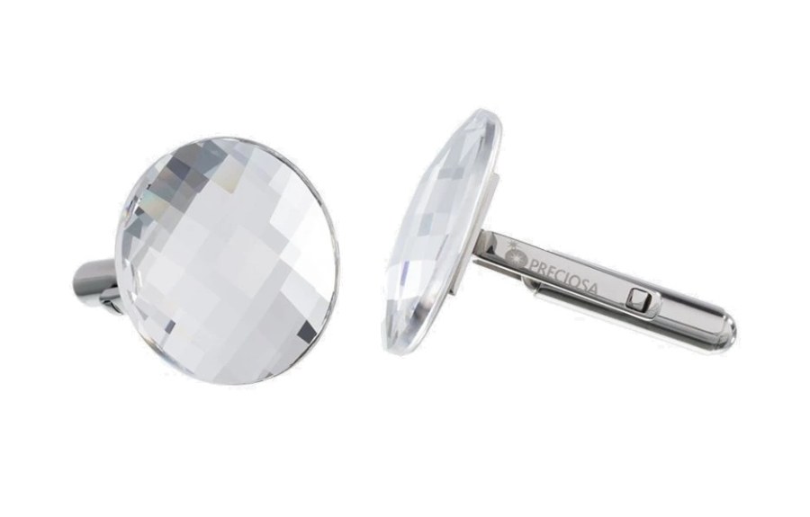 Preciosa Manžetové knoflíčky Crystal 7182 00 - Manžetové knoflíčky