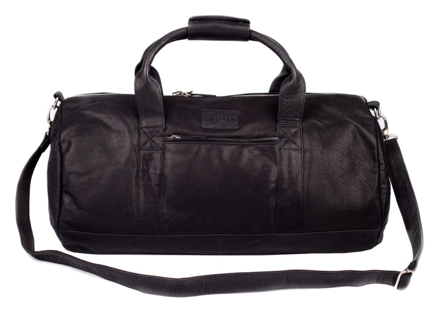 SEGALI Cestovní kožená taška 1010 Black - Tašky Tašky na volný čas
