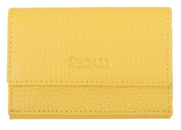 SEGALI Dámská kožená peněženka 1756 B yellow - Peněženky Kožené peněženky
