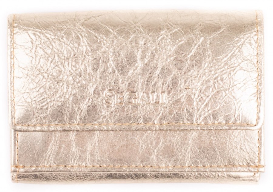 SEGALI Dámská kožená peněženka 1756 golden shiny - Peněženky Kožené peněženky