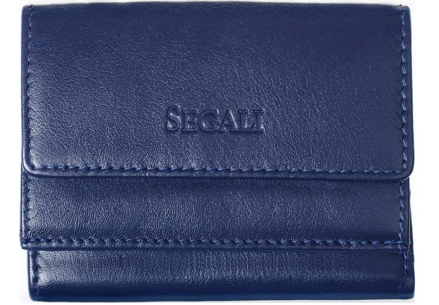SEGALI Dámská kožená peněženka 1756 blue - Peněženky Kožené peněženky