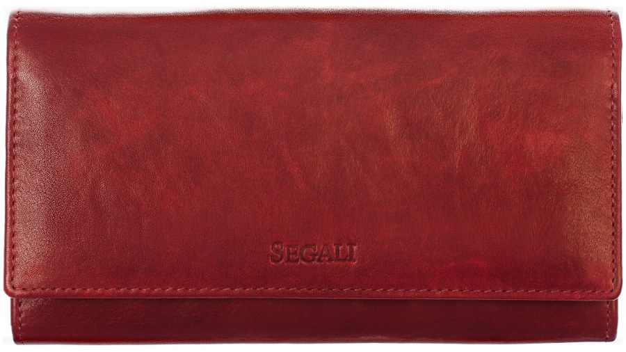 SEGALI Dámská kožená peněženka 28 portwine - Peněženky Kožené peněženky