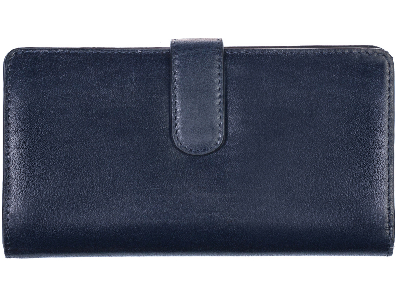 SEGALI Dámská kožená peněženka 3489 dark blue - Peněženky Kožené peněženky