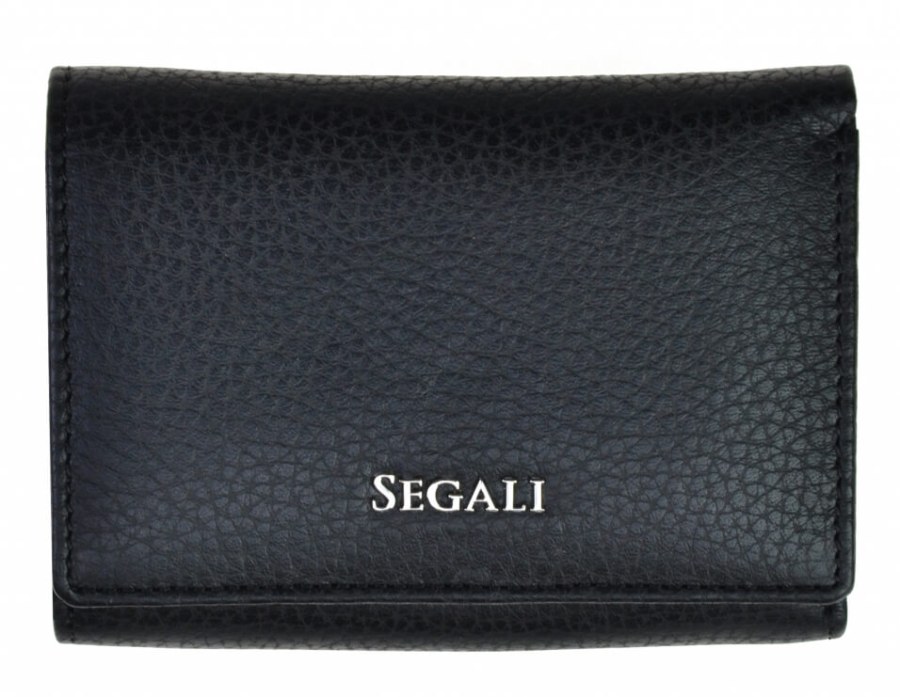 SEGALI Dámská kožená peněženka 7106 B black - Peněženky Kožené peněženky