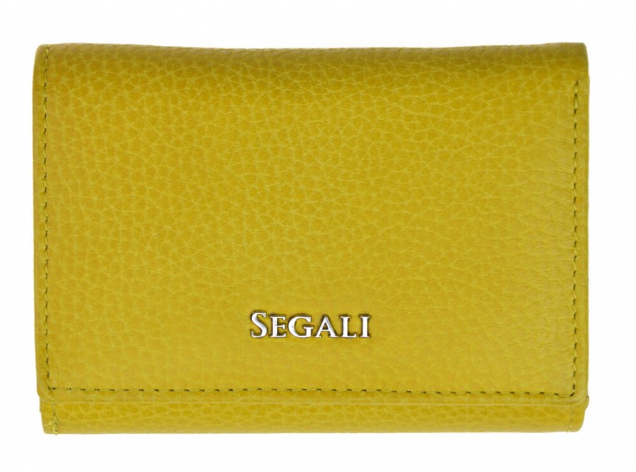 SEGALI Dámská kožená peněženka 7106 B yellow - Peněženky Kožené peněženky