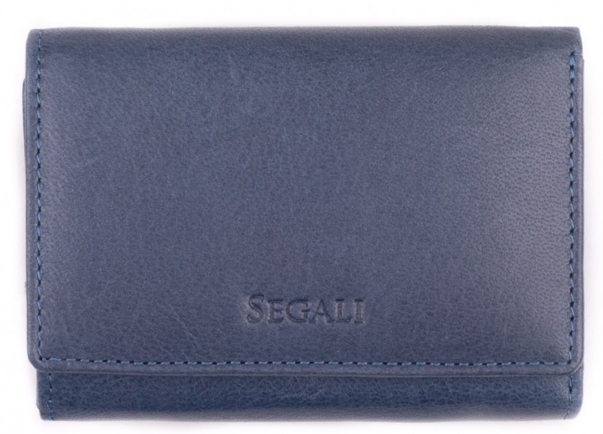 SEGALI Dámská kožená peněženka 7106 BS indigo - Peněženky Kožené peněženky