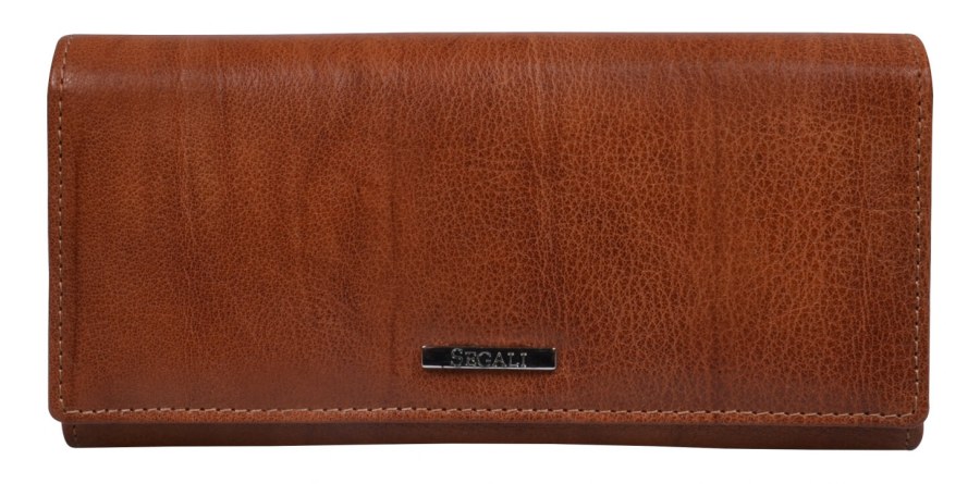 SEGALI Dámská kožená peněženka 7120 cognac - Peněženky Kožené peněženky