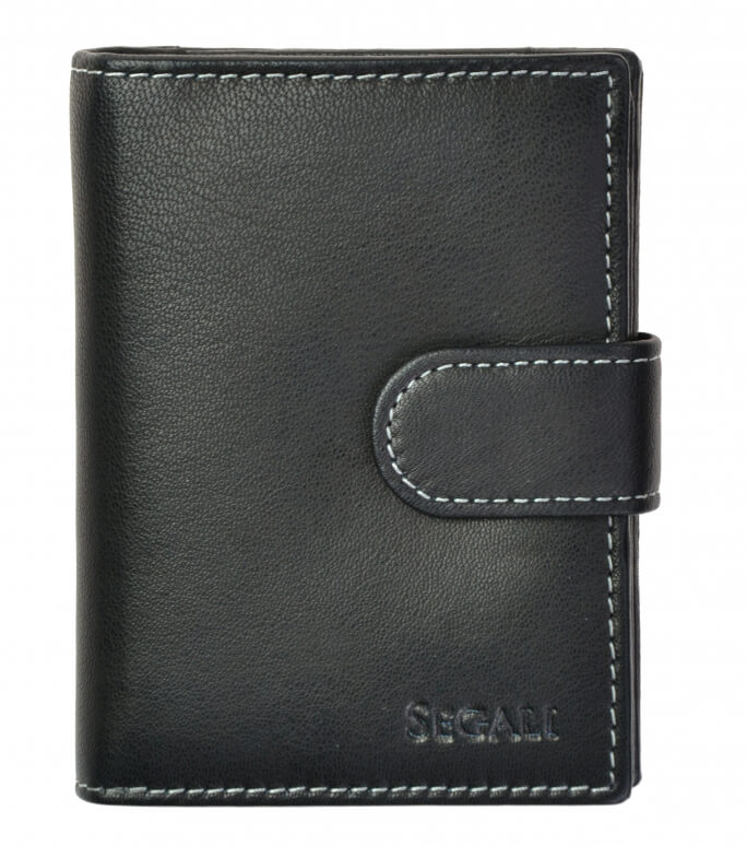 SEGALI Dámská kožená peněženka 7319 black - Peněženky Kožené peněženky