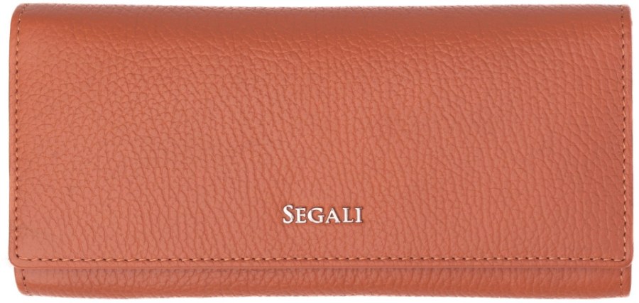 SEGALI Dámská kožená peněženka 7409 cuoio - Peněženky Kožené peněženky