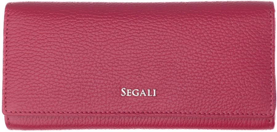 SEGALI Dámská kožená peněženka 7409 viva magenta - Peněženky Kožené peněženky