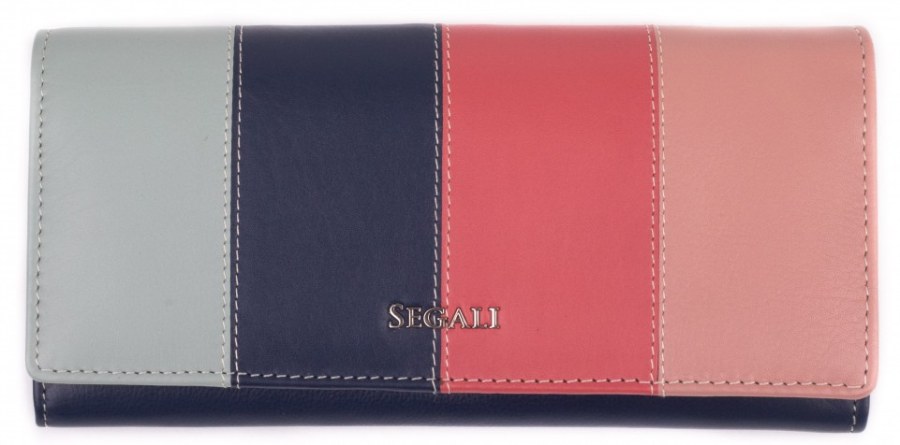 SEGALI Dámská kožená peněženka 7466 multi - Peněženky Kožené peněženky
